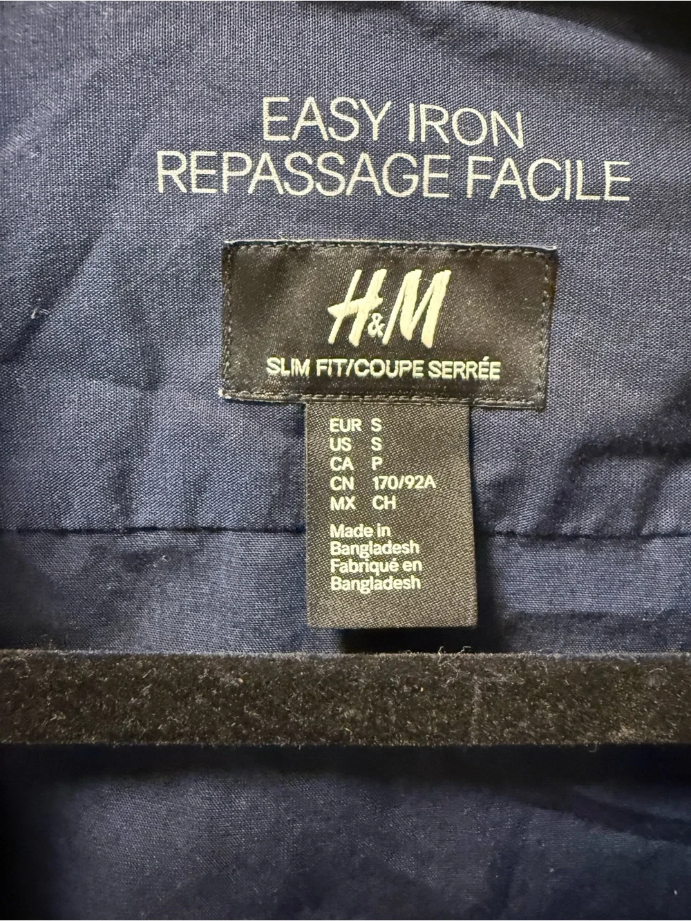 H&M Men's Dark Navy Button-Up Shirt Jacket